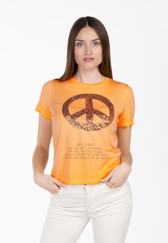 Key Largo Shirt 'Pax' in Orange: front