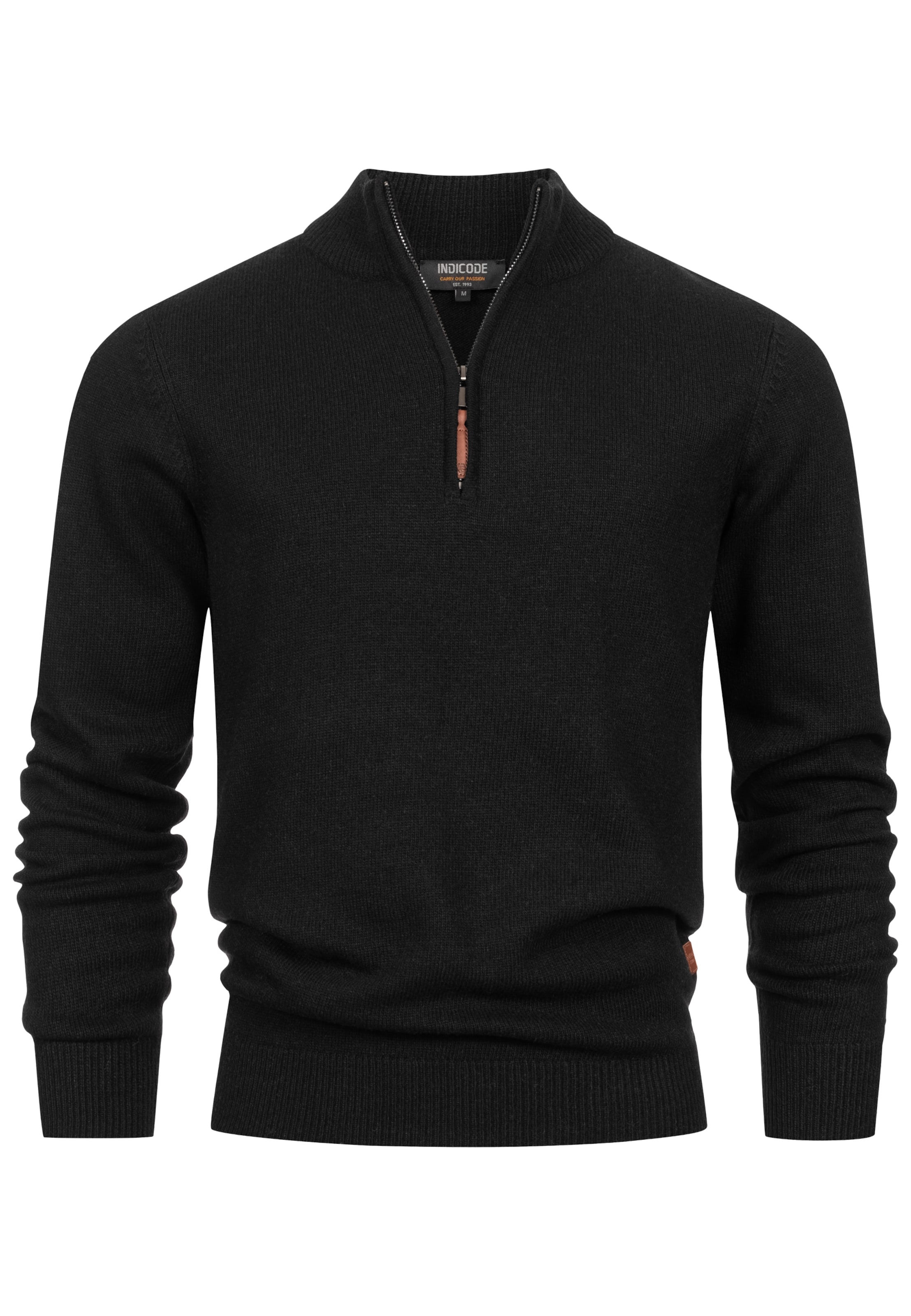 INDICODE JEANS Sweater in Black: front