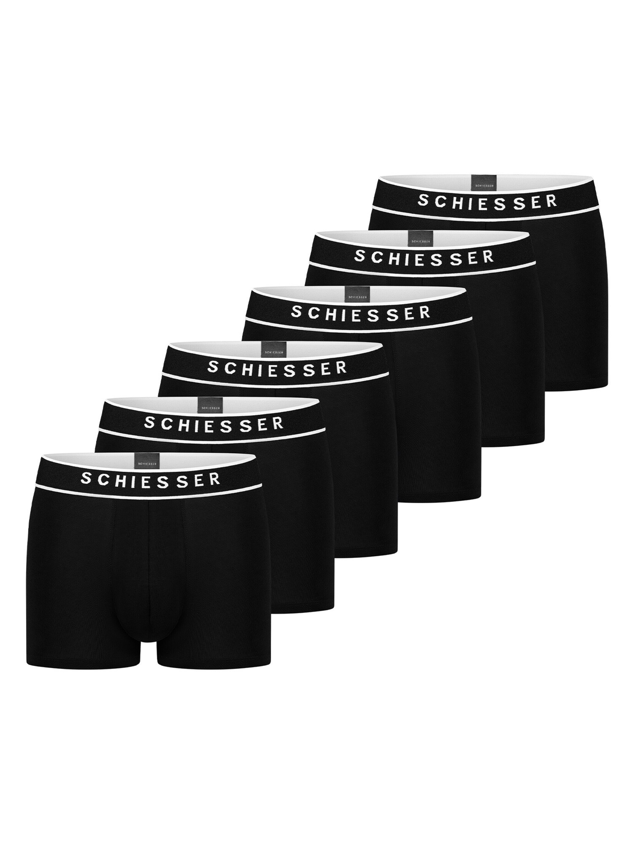 SCHIESSER Boxershorts '95/5 Organic Cotton' in XXL in de kleur Zwart, Productweergave