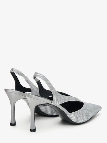 Estro - Zapatos destalonado '2370-2' en plata