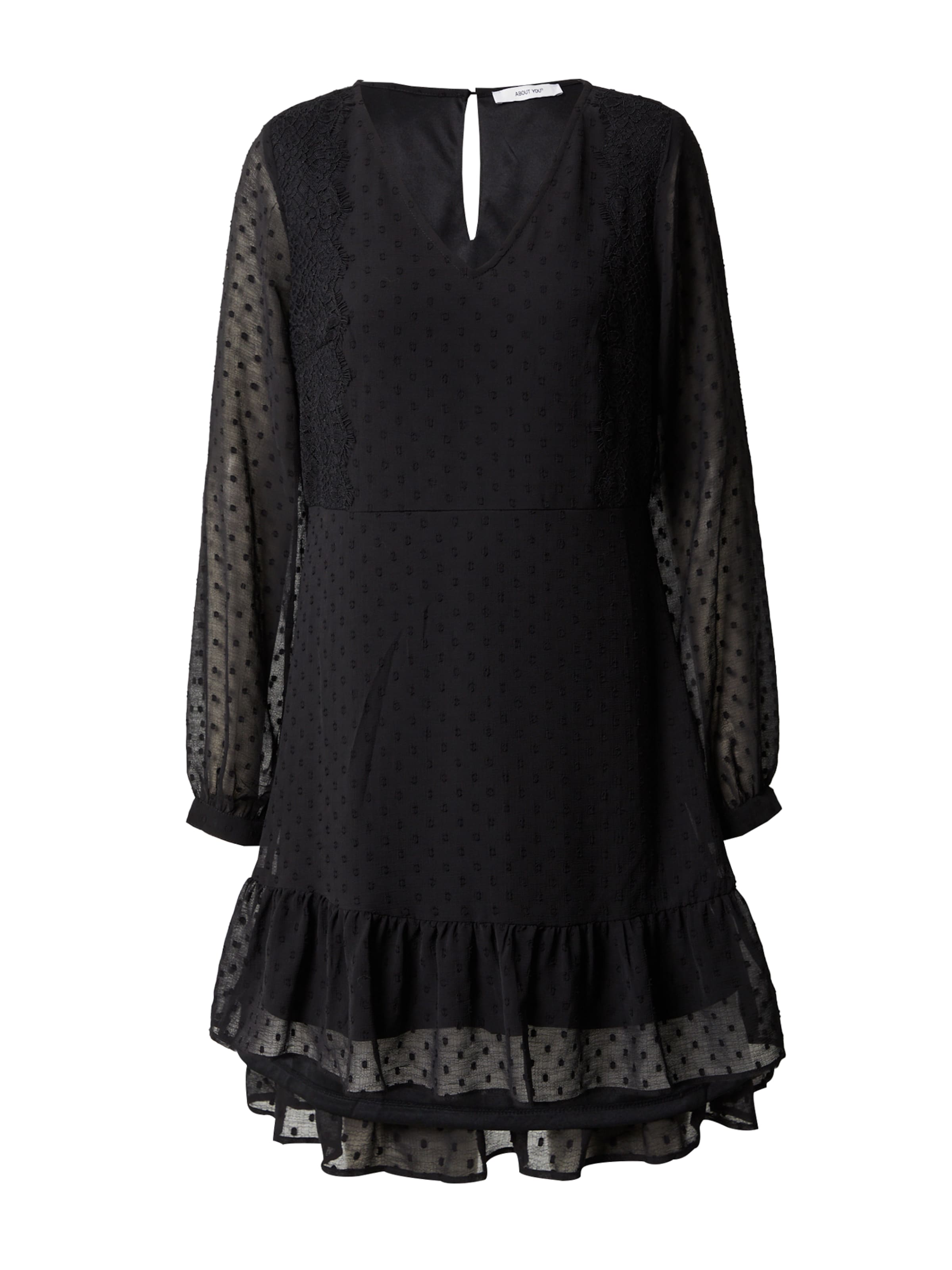 ABOUT YOU Šaty 'Cassia' - Čierna: predná strana