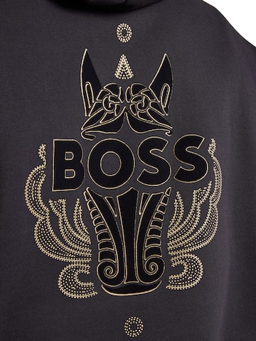 Bluză de molton 'Zixin' de la BOSS pe negru