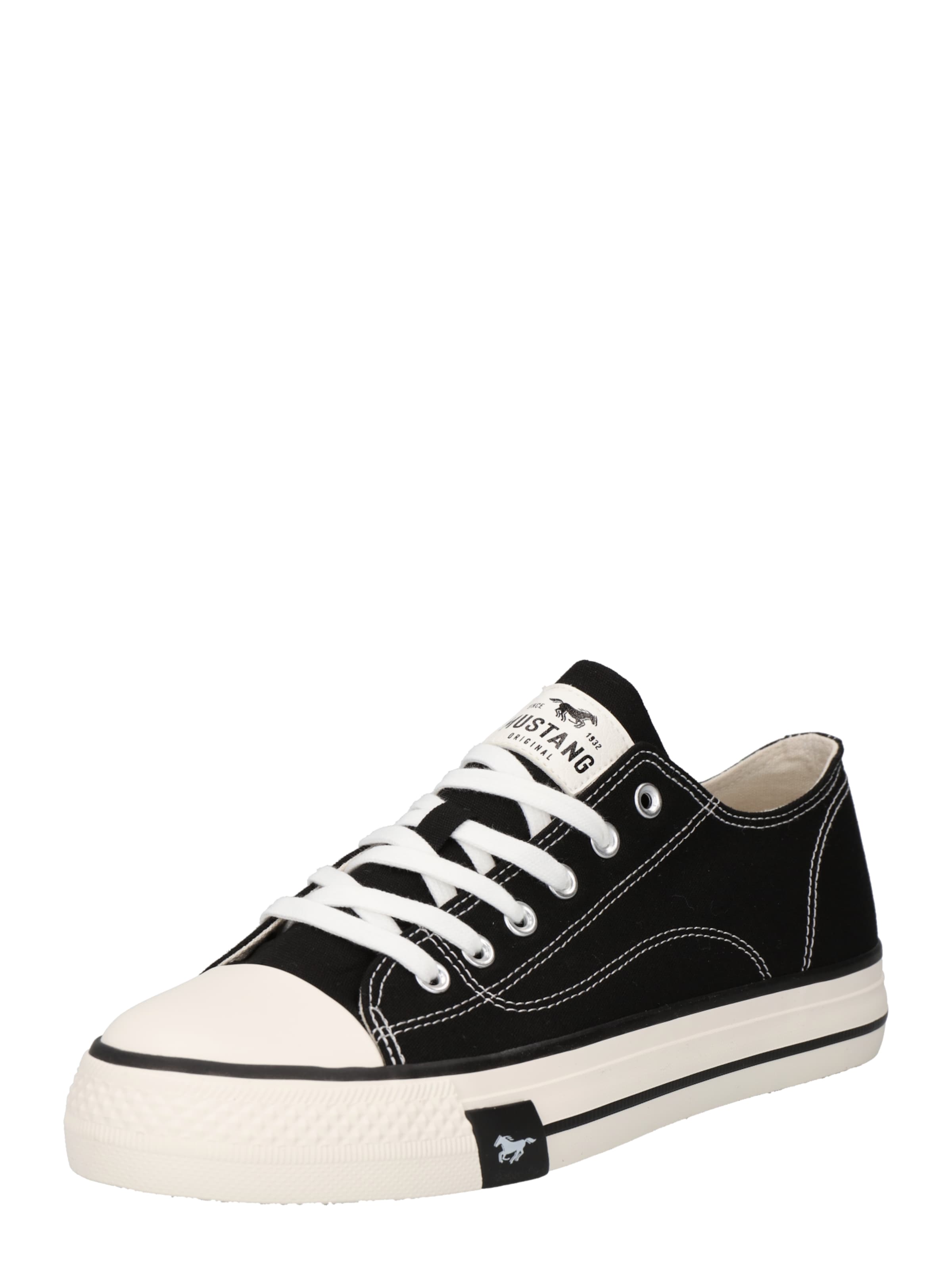 MUSTANG Sneaker in schwarz / weiß, Produktansicht