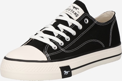 MUSTANG Sneaker in schwarz / weiß, Produktansicht