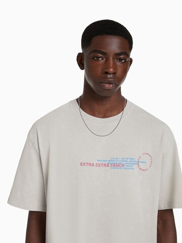 Bershka T-Shirt in Grau