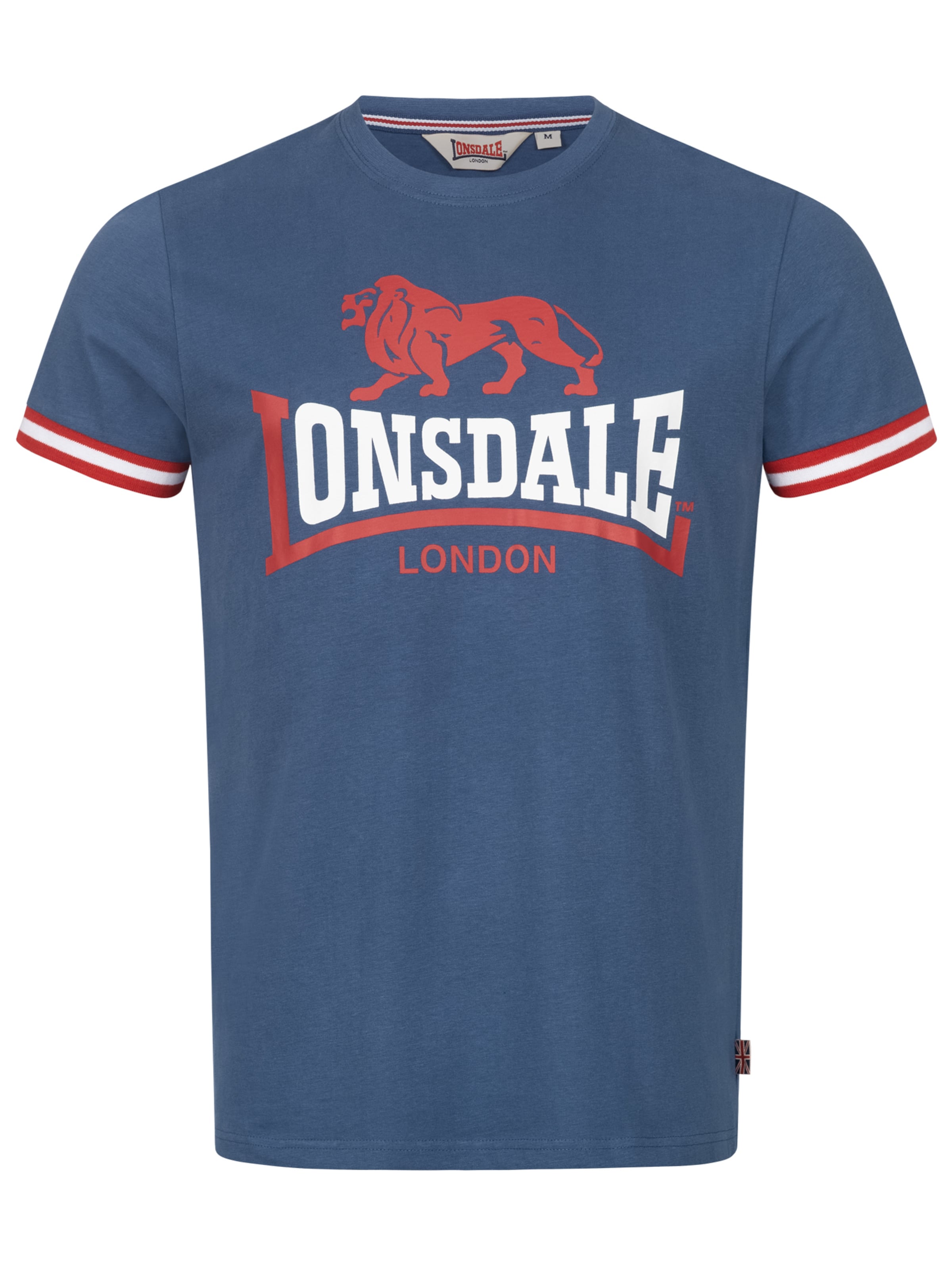 LONSDALE Majica 'Kergord' | modra barva: sprednja stran