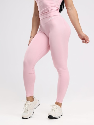 neverover - Acampanado Leggings en rosa: frente