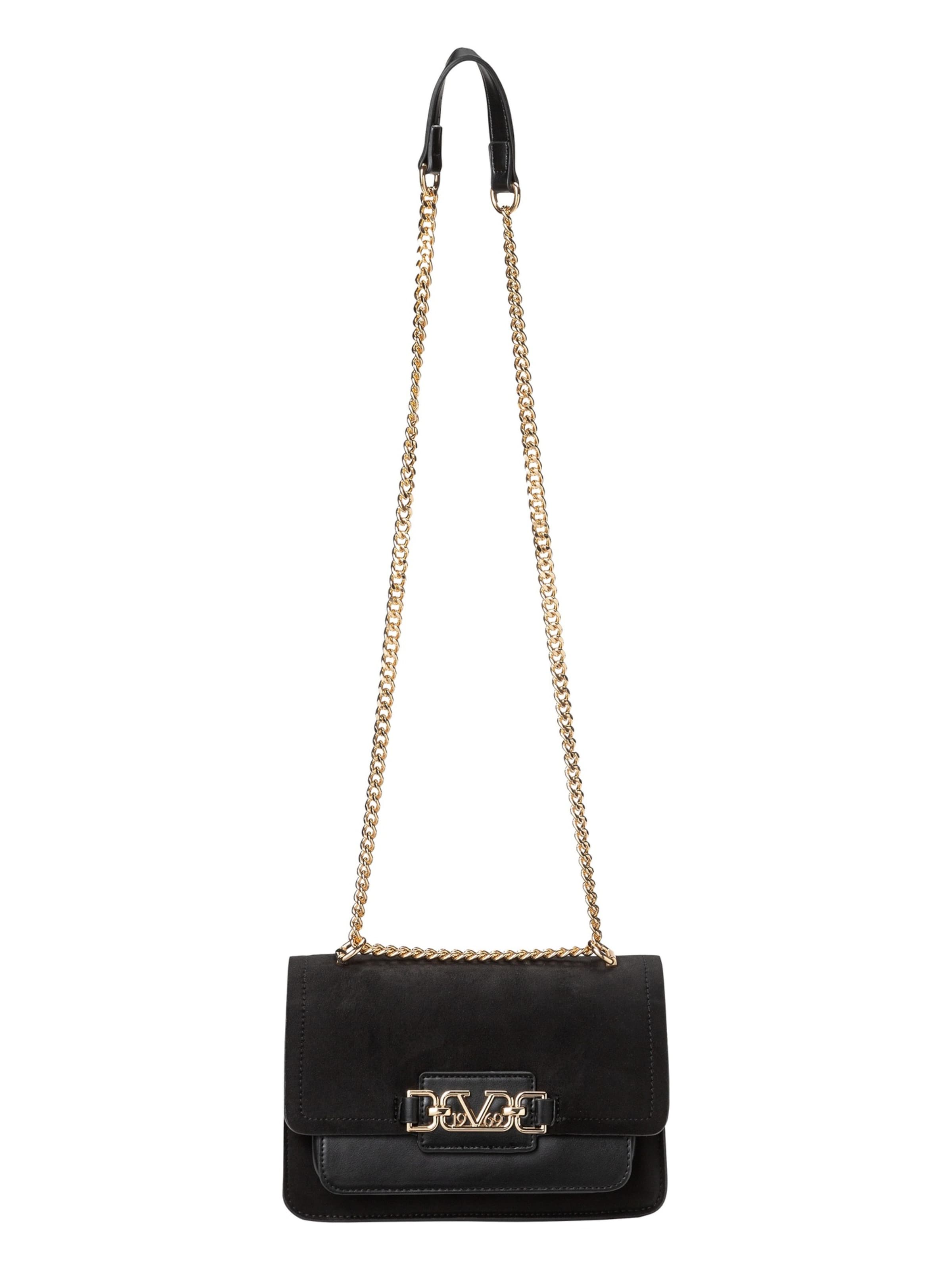 19V69 ITALIA Τσάντα ώμου 'Jonna Large Gold' σε μαύρο: μπροστά