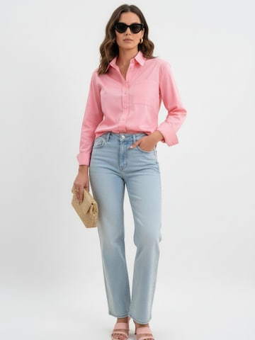 WEARABLE STORIES Blouse 'Paula' in Roze