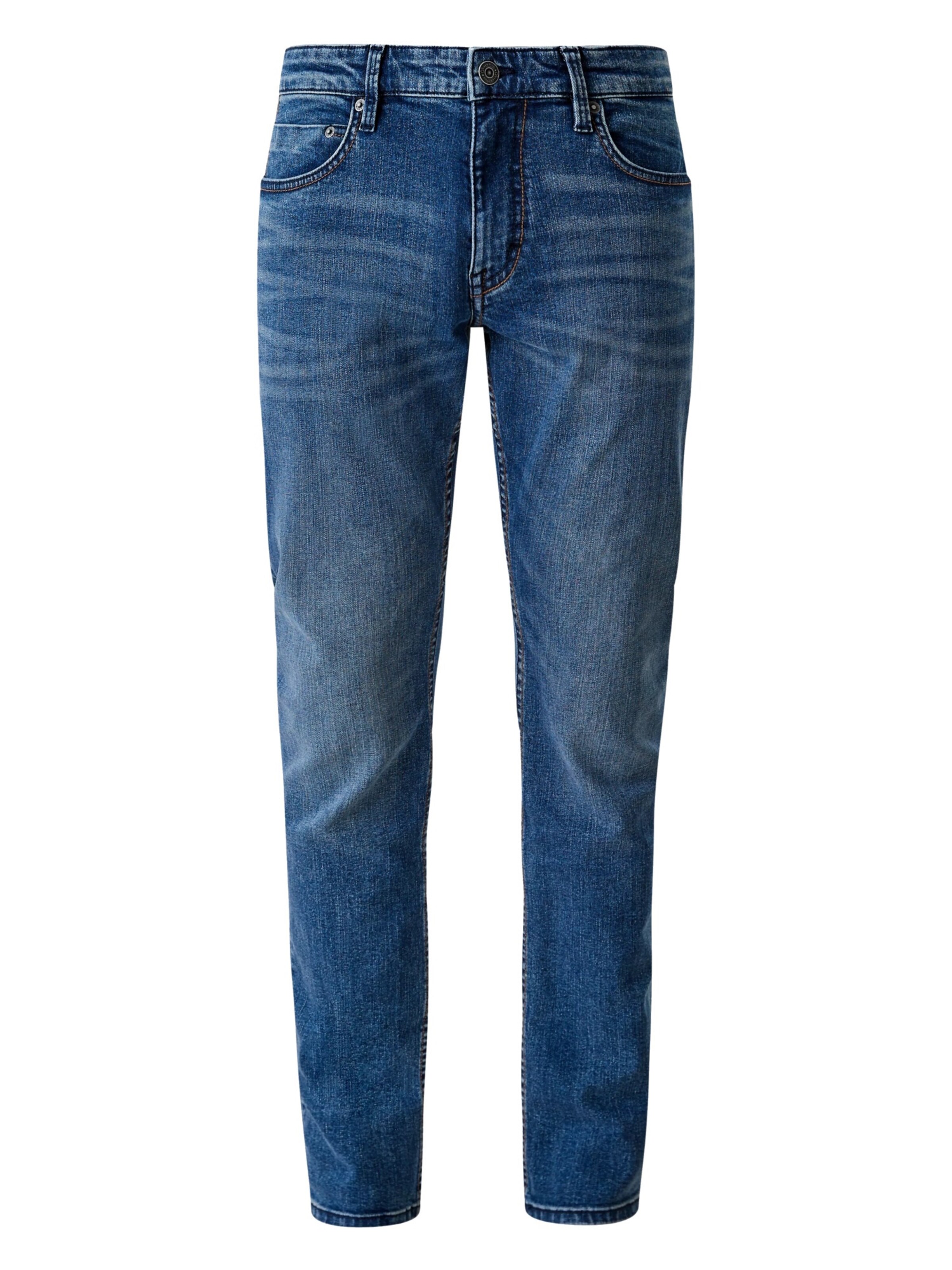 Coupe slim Jean QS en bleu : devant