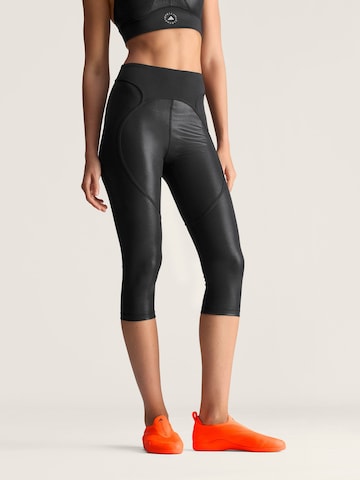 ADIDAS BY STELLA MCCARTNEYSkinny Sportske hlače - crna boja: prednji dio