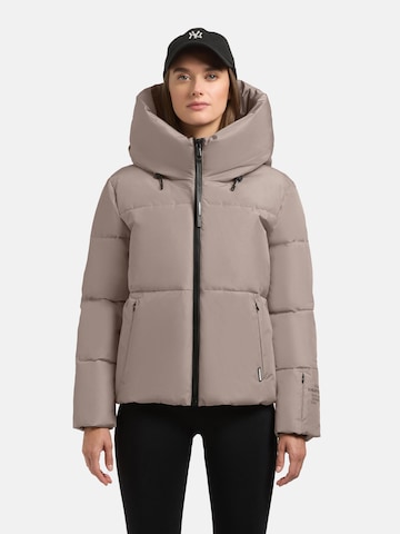 khujo Winter jacket 'Audrey Matt' in Grey: front