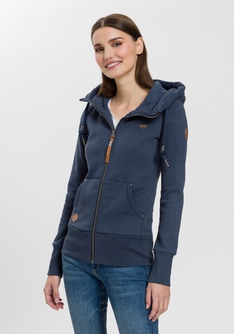 Ragwear Sweatjacke in Blau: Vorderseite