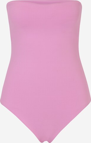 ReBirth Studios x Bionda Bandeau Swimsuit 'Laia' in Pink: front