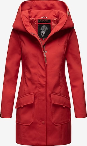 MARIKOO Raincoat 'Mayleen' in Red: front