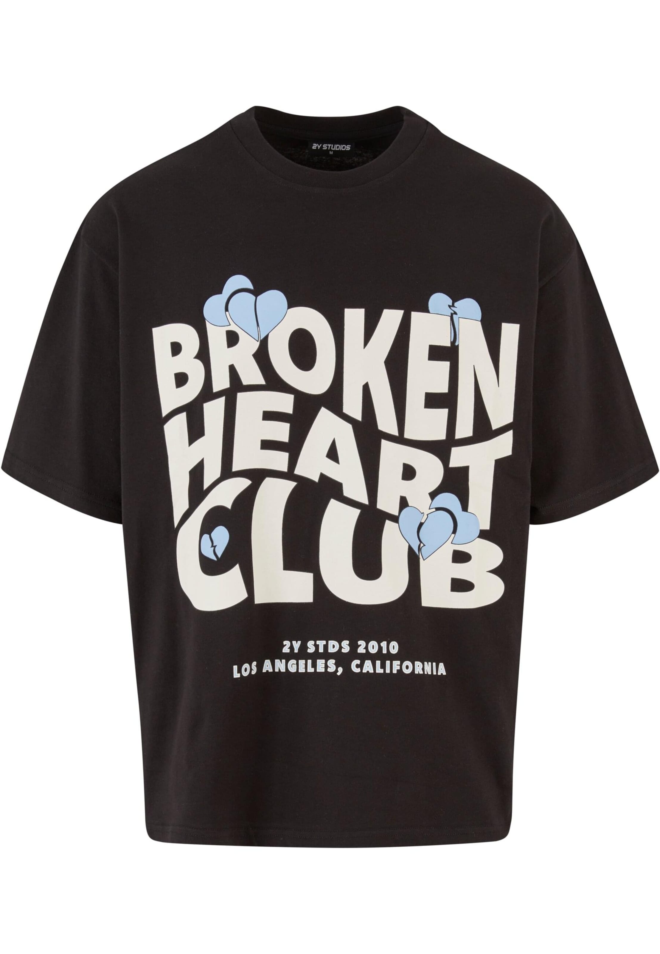 2Y Studios Särk 'Broken Heart Club', värv must: eest vaates