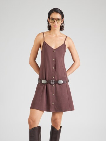 ABOUT YOU - Vestido 'Madlin' en marrón: frente