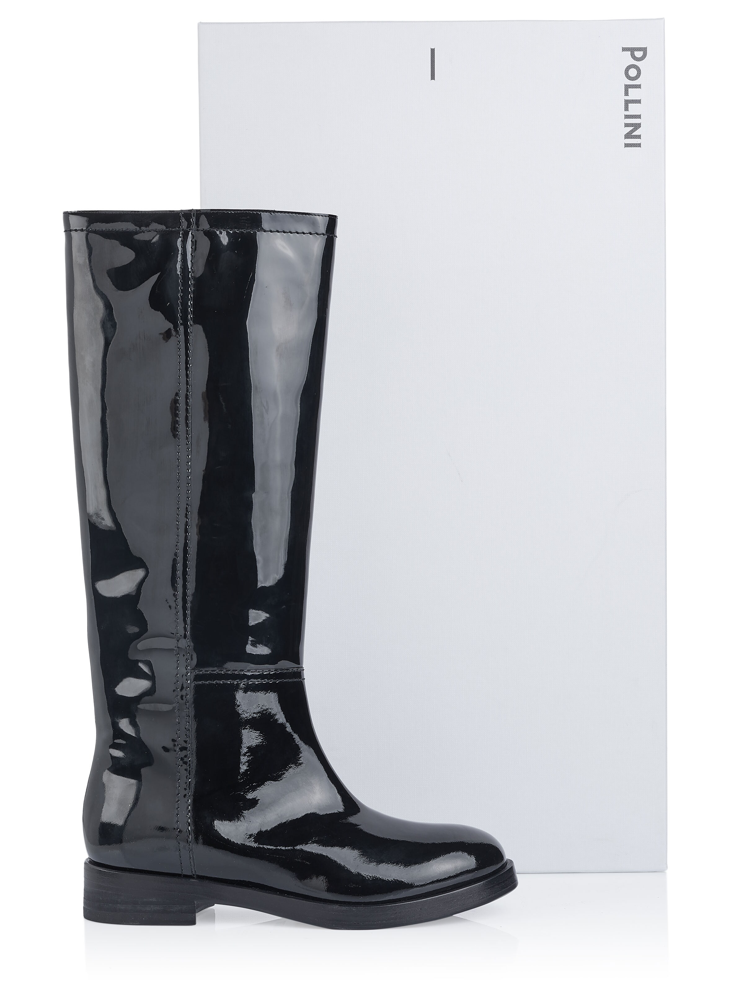 POLLINILežerne čizme 'Pollini Stiefel' - crna boja