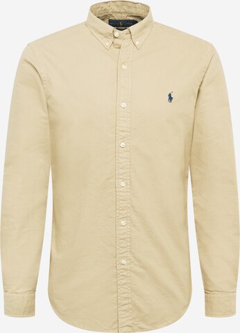 Camicia di Polo Ralph Lauren in beige: frontale