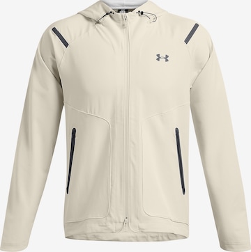 UNDER ARMOUR Sportjas 'Unstoppable' in Beige: voorkant