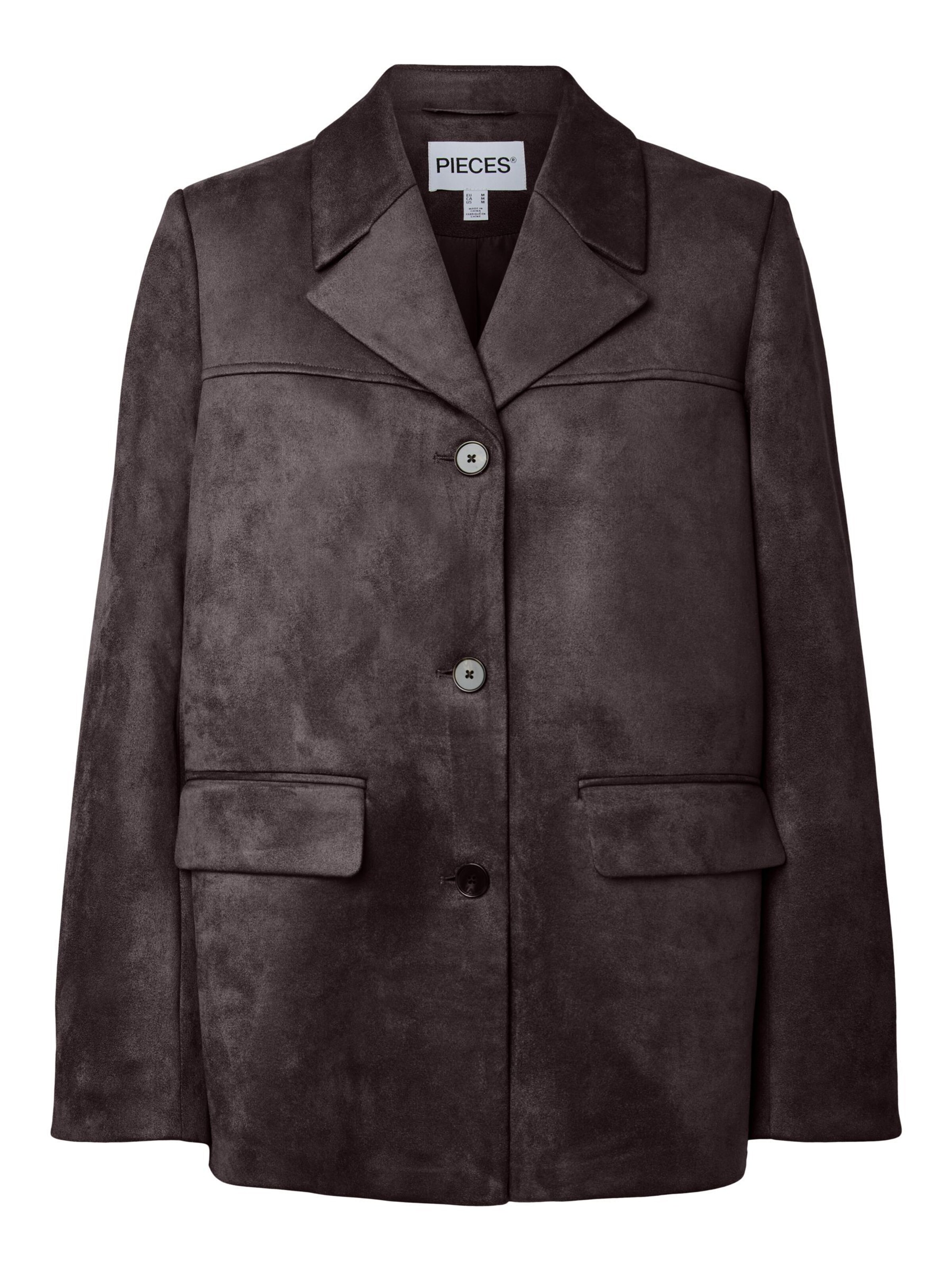 Blazer 'PCRakel' PIECES en marron : devant