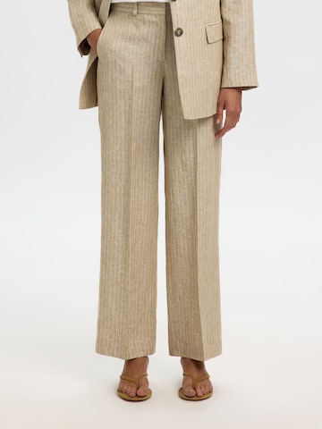 SELECTED Wide Leg Hose in Beige
