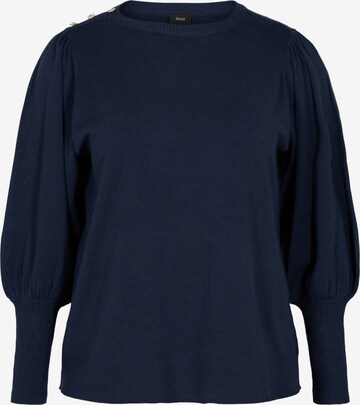 Zizzi Sweater in Blue: front