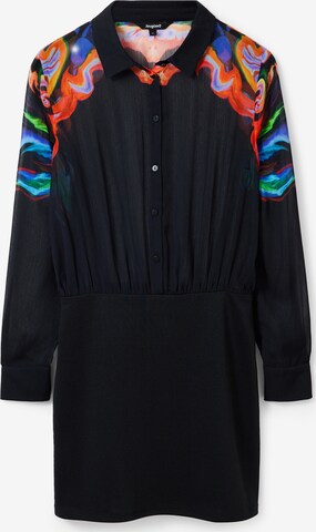 Robe-chemise Desigual en noir : devant