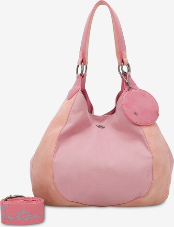 Fritzi aus Preußen Shoulder Bag 'Izzy Woo' in Pink: front