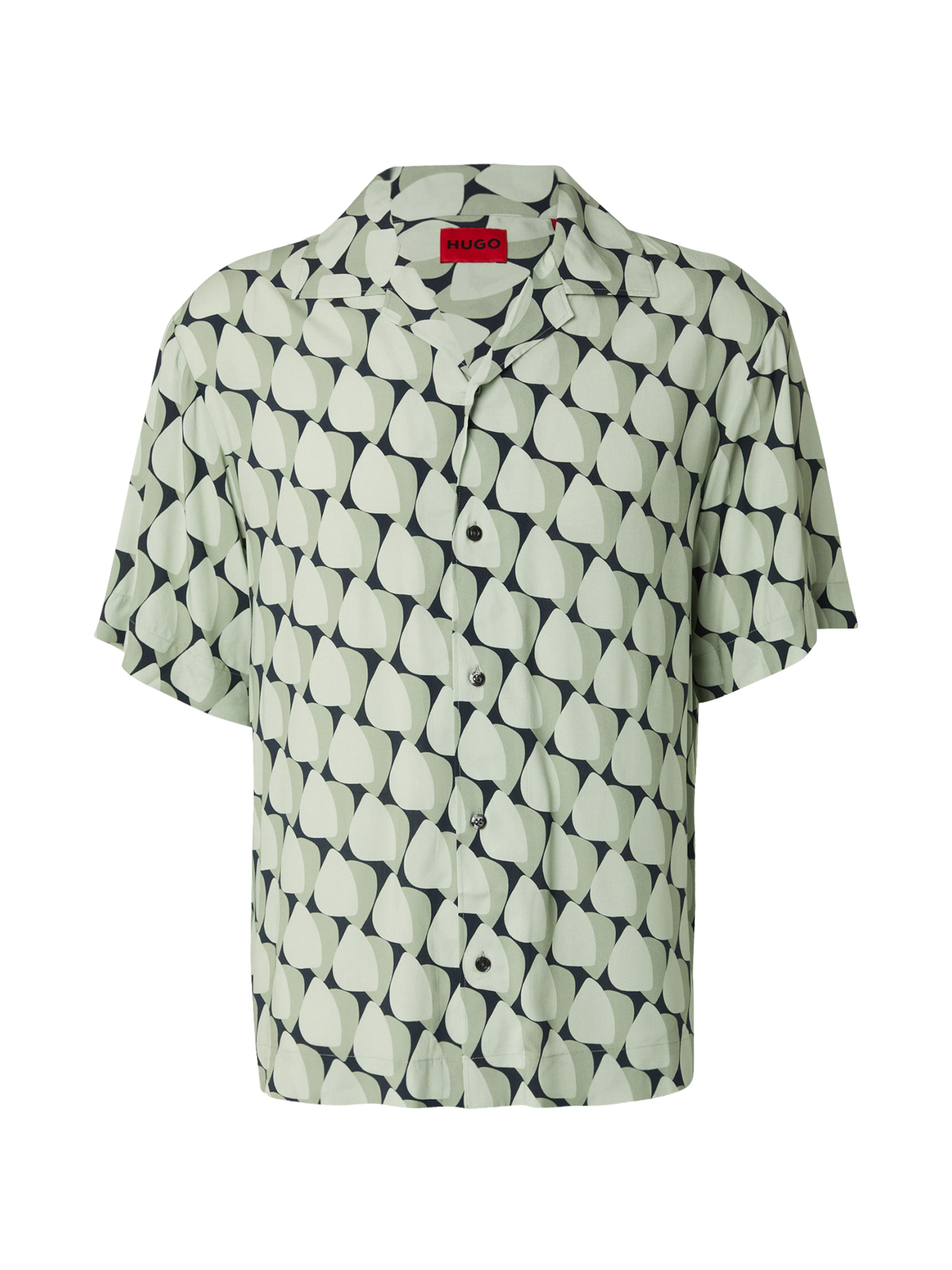 HUGO - Ajuste confortable Camisa 'Espino' en verde: frente