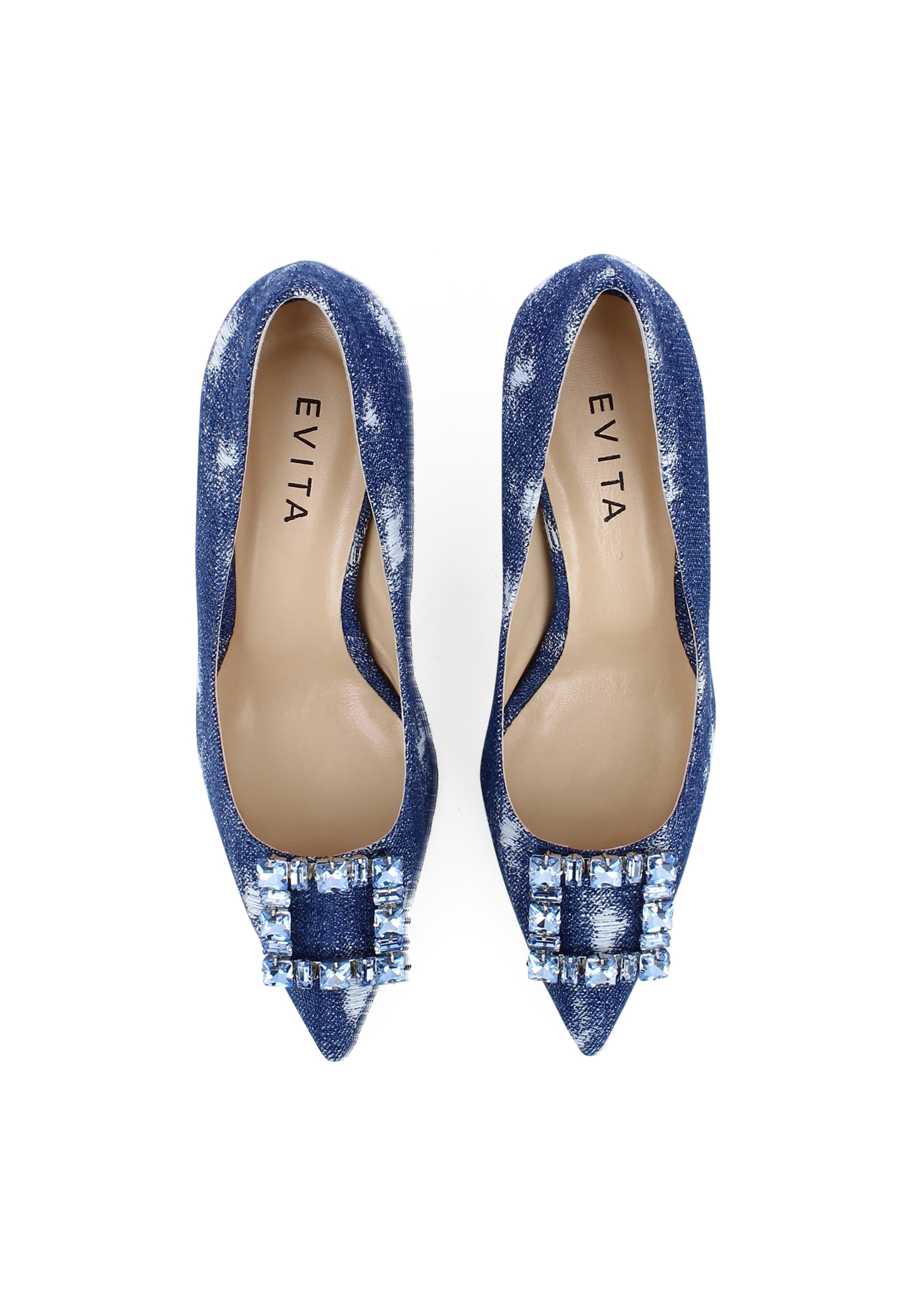 EVITA Pumps 'PERLA' in Blauw