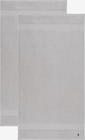 Ralph Lauren Home Towel 'PLAYER' in Grey: front