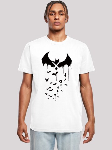 F4NT4STIC Shirt 'DC Comics Batman Arkham Knight Bats' in White: front