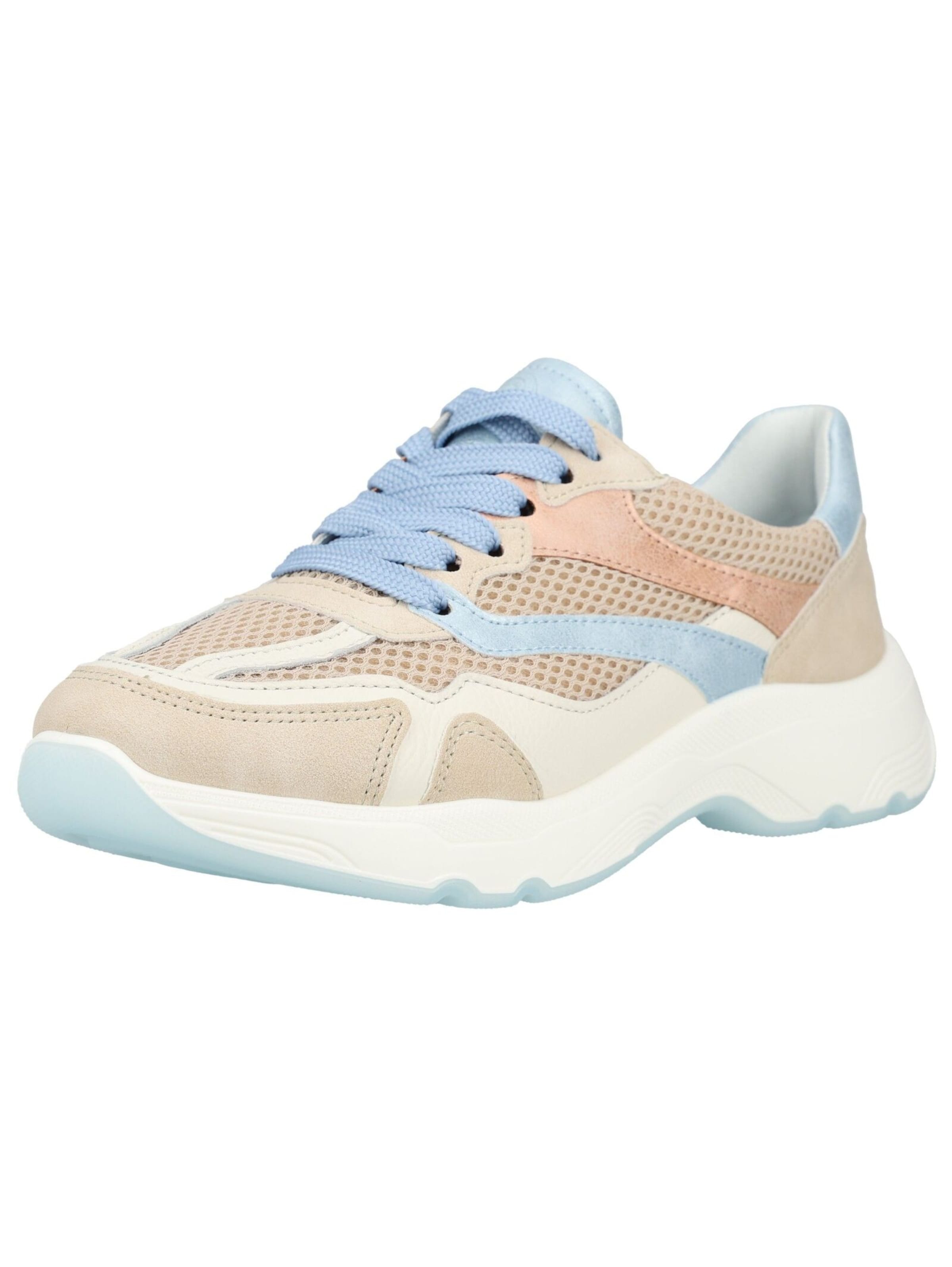 ARA Sneakers in Beige / Pastel blue / Light brown / Off white, Item view