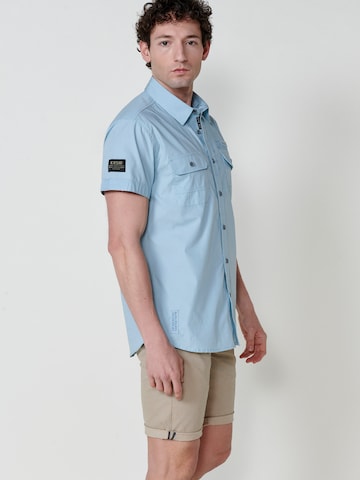 KOROSHI Regular fit Overhemd in Blauw