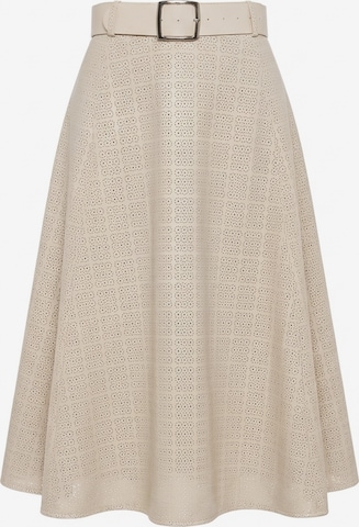 balta Guido Maria Kretschmer Women Sijonas 'Nelly': priekis