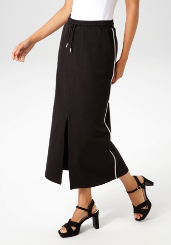 Aniston CASUAL Rock in Schwarz: Vorderseite