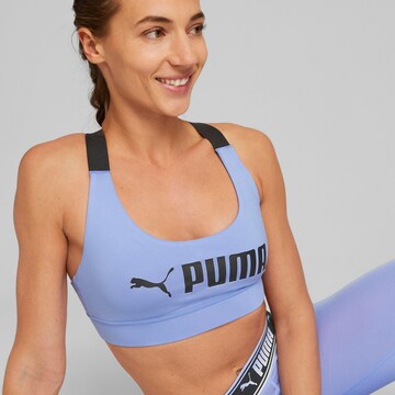 PUMA Бюстие Спортен сутиен в лилав