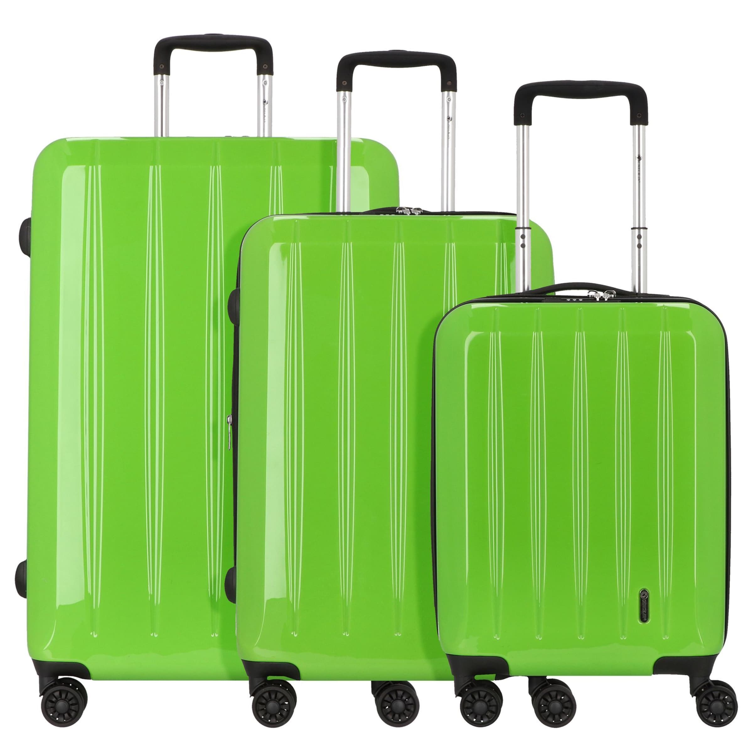 CHECK.IN Suitcase set 'London' in Green: front
