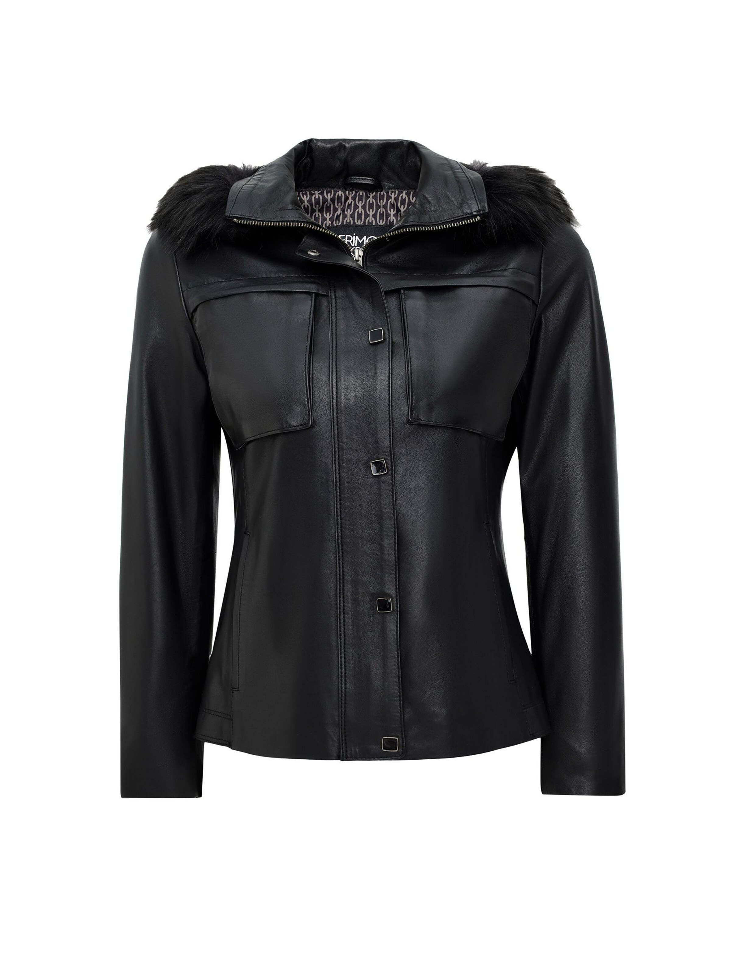 Derimod Between-season jacket in Black: front