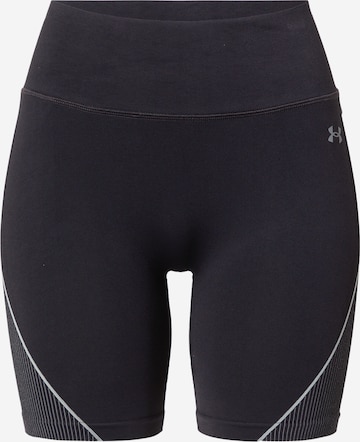 juoda UNDER ARMOUR Siauras Sportinės kelnės 'Vanish': priekis