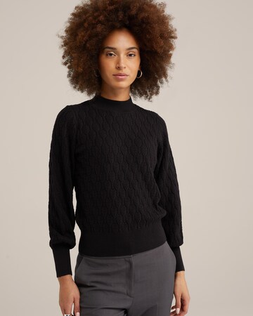 WE Fashion Sweater in Black: front