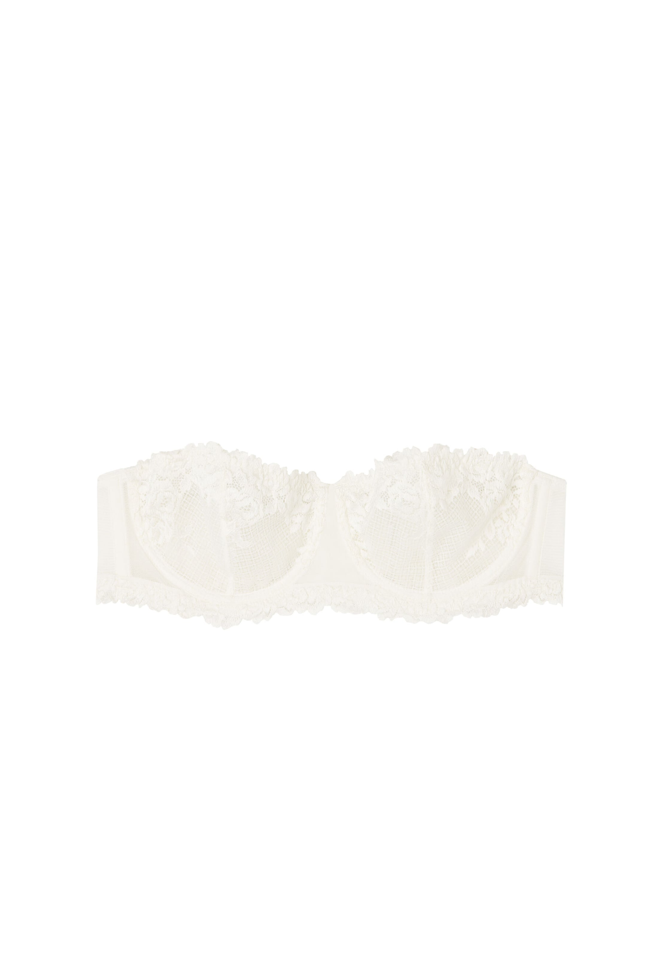 INTIMISSIMI Bandeau BH 'Pretty Flowers' in Weiß: Vorderseite