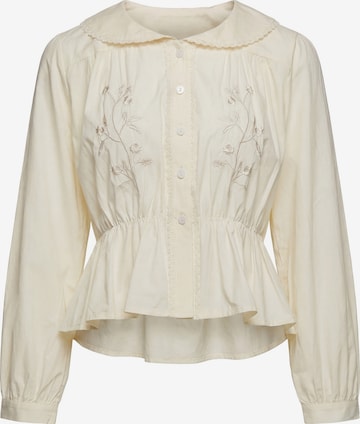 Usha - Blusa en beige: frente