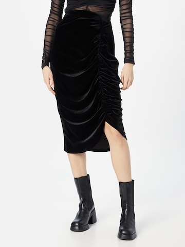 Louche Skirt 'HELKA' in Black: front