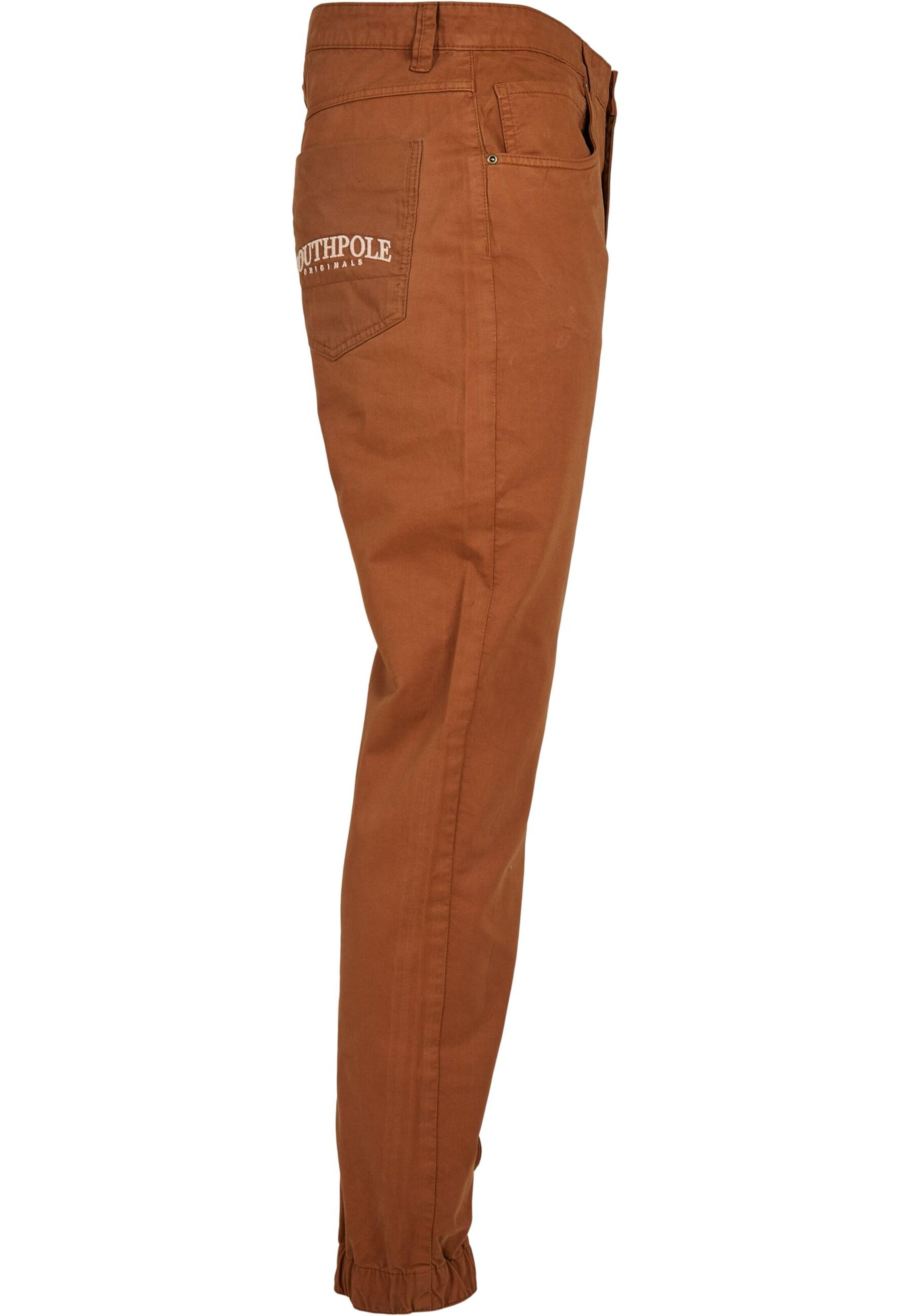 SOUTHPOLE Tapered Broek in Bruin