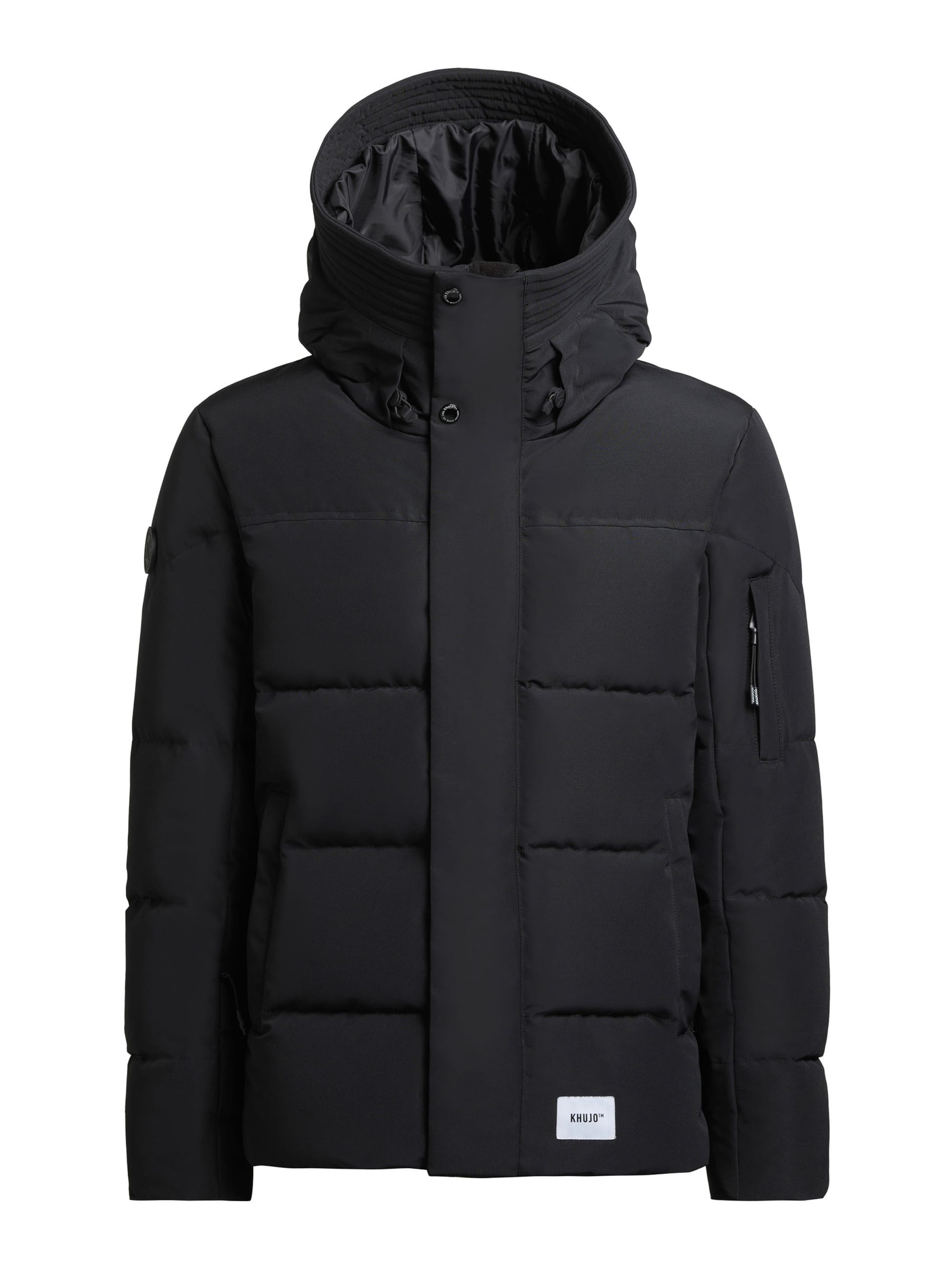 khujo Zimní bunda 'Bard2' – černá: přední strana