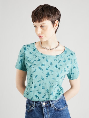 Ragwear T-Shirt 'MINTT FLOWER' in Blau: predná strana
