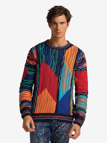 Carlo Colucci Sweater ' Comper ' in Mixed colors: front