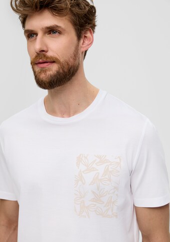 T-Shirt s.Oliver BLACK LABEL en blanc